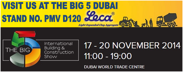 Leca Big 5 Dubai Sərgisində 17-20 Noyabr 2014